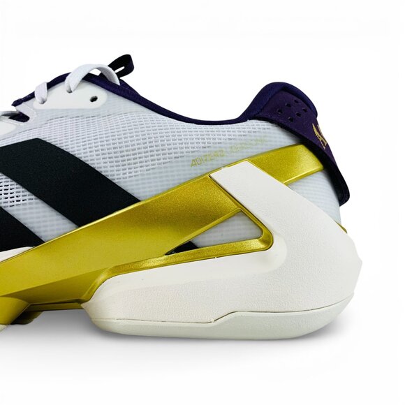 adidas Adizero Ubersonic 5 White Black Plum Men\'s Tennis Pickleball Shoes JQ3778 main image 11